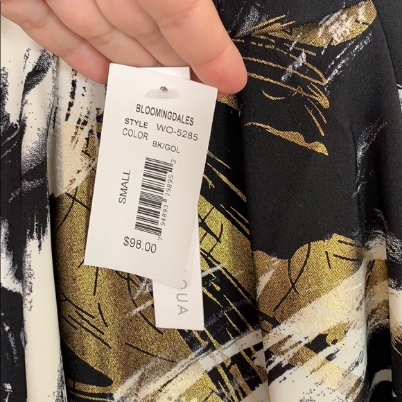 Aqua chic skater foil printed dress. NWT - Picture 5 of 5